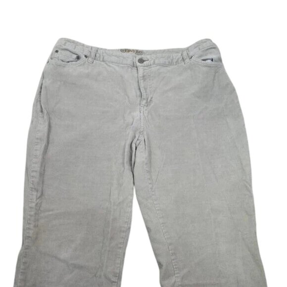 St. John’s Bay Corduroy Pants Women’s 18W Gray Bootcut Stretch Y2K Clean - Picture 11 of 11